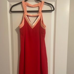 Skies are Blue Halter top red sundress XS
